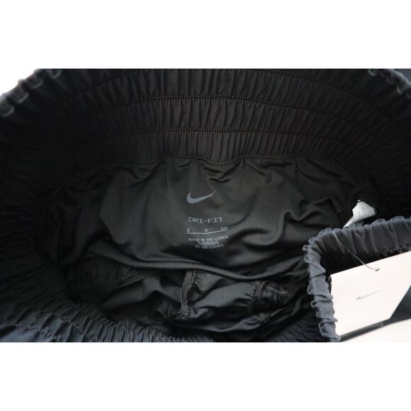 Nike DX6642-010 Women's Sz S Black Dri-FIT Ultra High-Waisted Brief-Lined Shorts - Picture 3 of 9